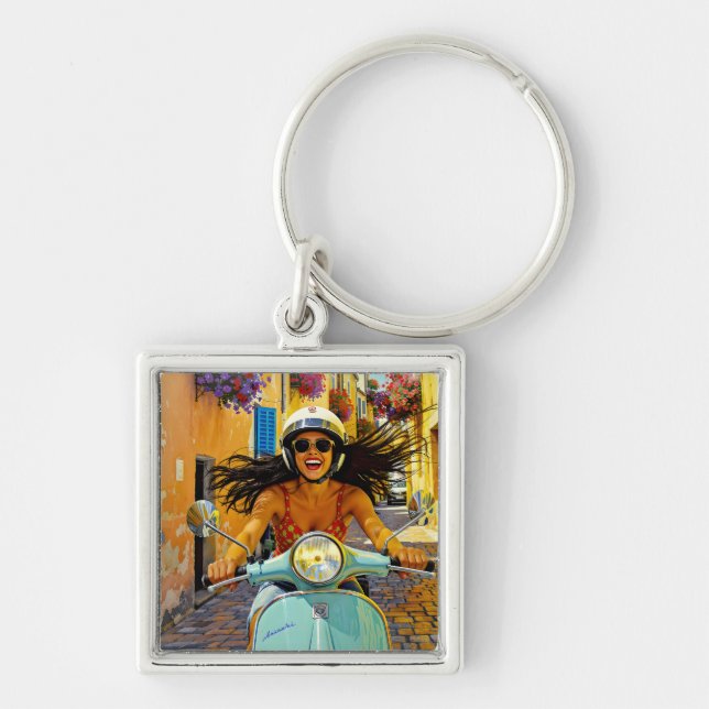  “Il riso del vento” (Laughter of the Wind) Keychain (Front)