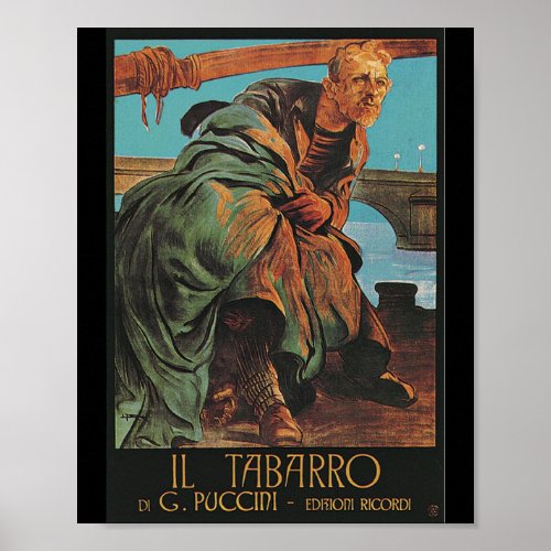 Il Tabarro Giacomo Puccini Poster