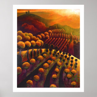 Il tramonto dalla cucina poster