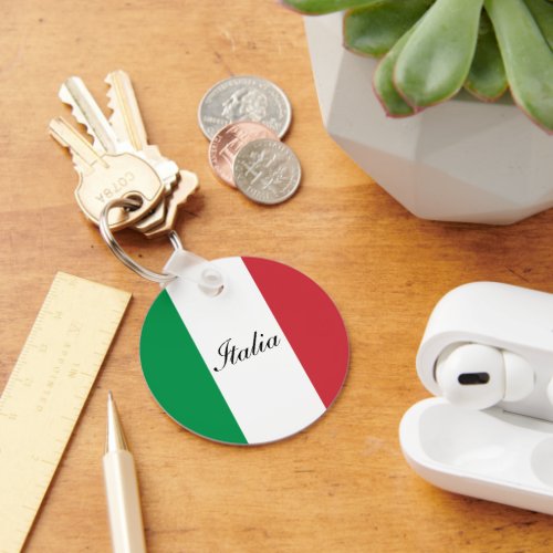 Il Tricolore _ The Flag of Italy Keychain