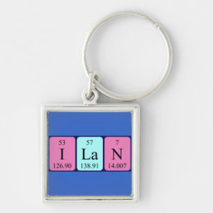 Ilan periodic table name keyring