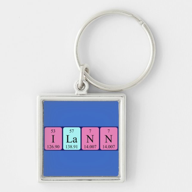 Ilann periodic table name keyring (Front)