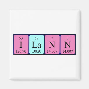 Ilann periodic table name magnet
