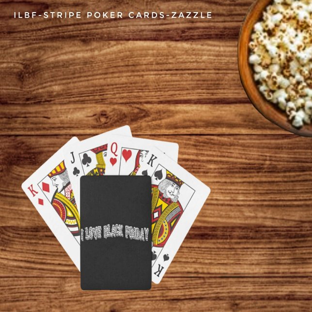 ILBF-Blk Stripe Poker Cards (Creator Uploaded)