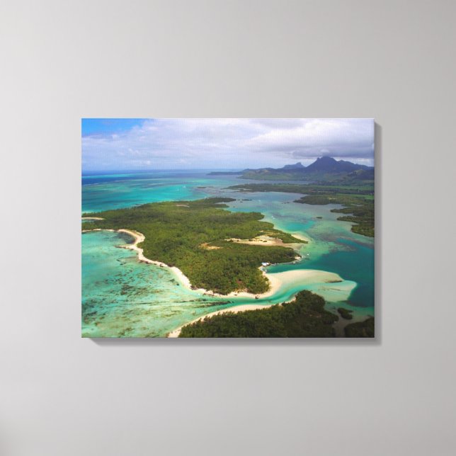 Ile Aux Cerfs, Mauritius Canvas Print (Front)