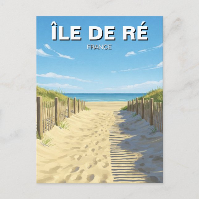 Île de Ré France Travel Postcard (Front)