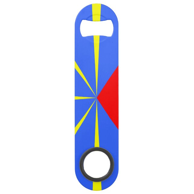 Ile Réunion 974 Reunion Island Drapeau Maveli Bar Key (Front)