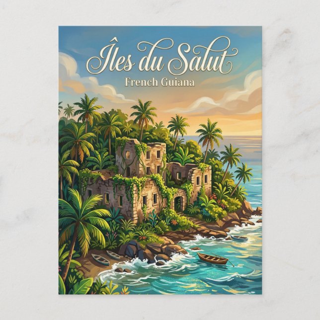 Îles du Salut French Guiana Postcard (Front)