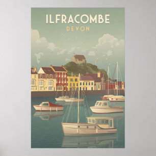 Ilfracombe Devon Travel Poster