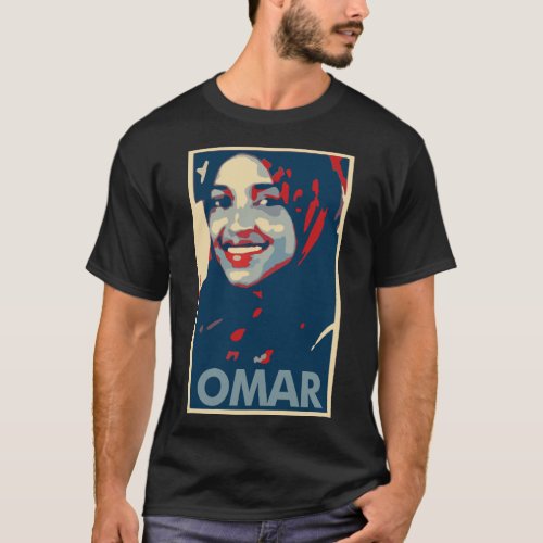 Ilhan Omar Poster Political Parody T_Shirt