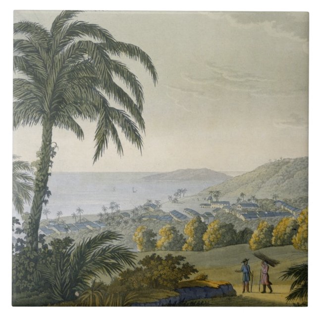 Ilheus (colour engraving) tile (Front)