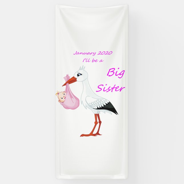 I'll be a Big Sister in January 2020, Banner (Vertical)