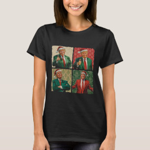 I'll Be Home For Christmas Funny Trump Xmas Santa T-Shirt
