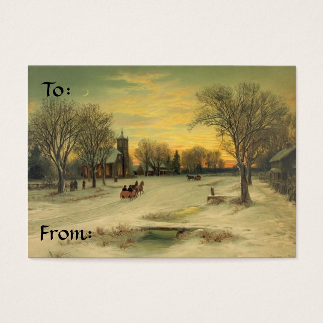 I'LL BE HOME FOR CHRISTMAS GIFT TAG (Front)