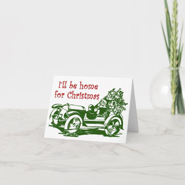 I'll Be Home For Christmas Holiday Card (Front)
