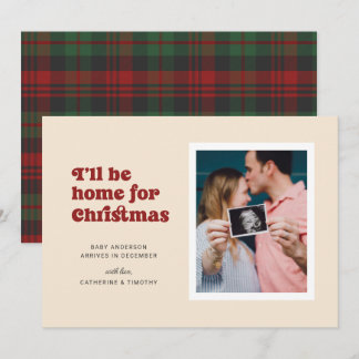 I'll Be Home for Christmas Pregnancy Announcement