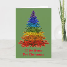LGBT Gay Pride Lesbian Christmas Card Ho Ho Homo Funny Humour Cheeky For Friend
