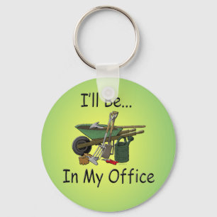 I'll Be In My Office Keychain