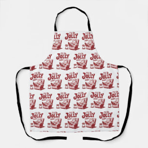 I'll Be Jolly Later Funny Santa Christmas Humor Apron