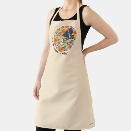 Ill Be Right There Elliot  ET Floral Badge Apron