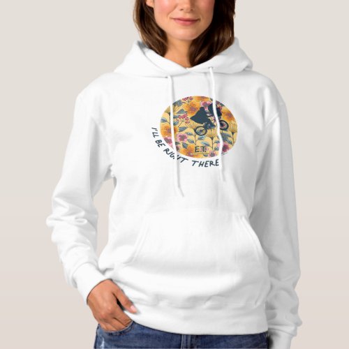 Ill Be Right There Elliot  ET Floral Badge Hoodie