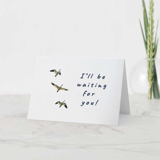 I'll be waiting for you! card (Front)