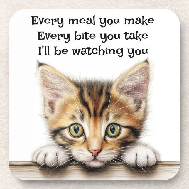 I'll be Watching You  Beverage Coaster (Front)