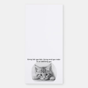 I'll be Watching You Funny Cat Notepad