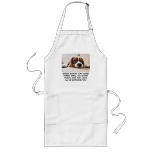 I'll be watching you Snack Meal Bite food dog fun Long Apron