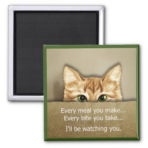 Ill be Watching You Song Spoof Cat Magnet