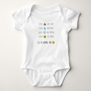 I'll be wiping you: Every Breath You Take parody Baby Bodysuit