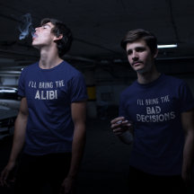 "I'll Bring The Bad Decisions" Wedding Party