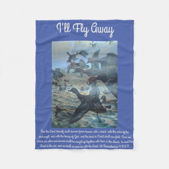I'll Fly Away Fleece Blanket (Front)