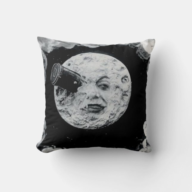 I'll Fly You to the Moon Throw Pillow (Front)