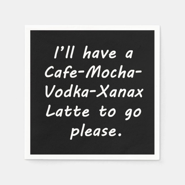 I'll Have a Latte Napkins (Front)