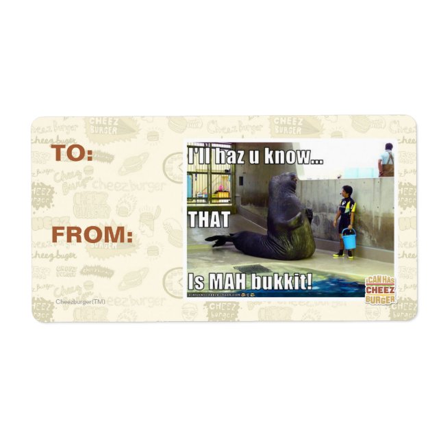 I'll haz u know label (Front)