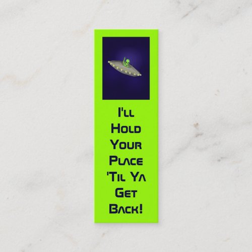 Ill Hold Your Place bookmark Mini Business Card