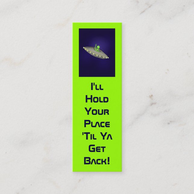 I'll Hold Your Place bookmark Mini Business Card (Front)