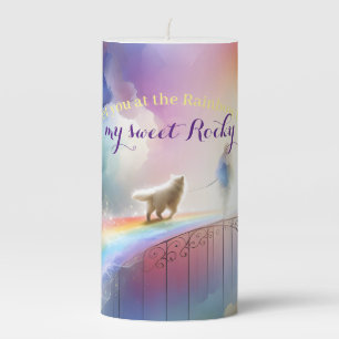 I'll meet you at the Rainbow Bridge  Pillar Candle