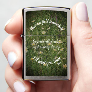I'll Meet You There Rumi Inspirational Quote Zippo Lighter
