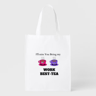 I'll Miss You Being My Work Best-Tea Coaster - Fun Grocery Bag