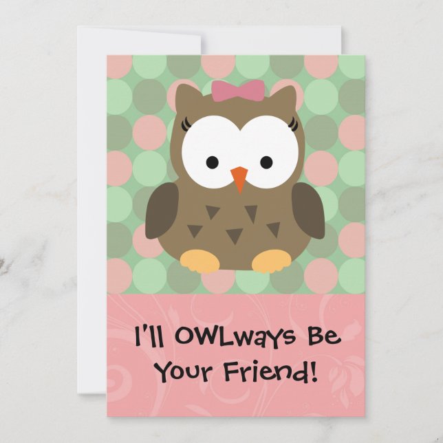 I'll OWLways be Your Friend Holiday Card (Front)