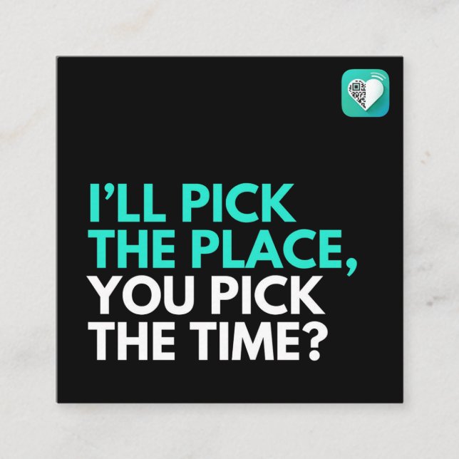 I'll pick, You pick? Square Business Card (Front)