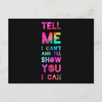 I'll Show You I Can Rainbow Postcard