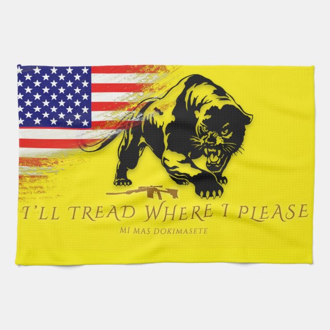 I'll Tread Where I please Kitchen Towel (Horizontal)