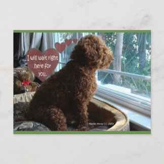 I'll Wait Right Here | Blue Beach Song™ Postcard