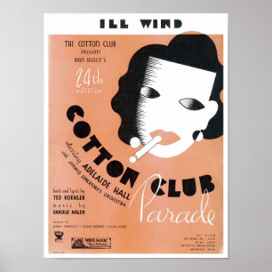 Ill Wind Cotton Club Parade Vintage Songbook Cover Poster
