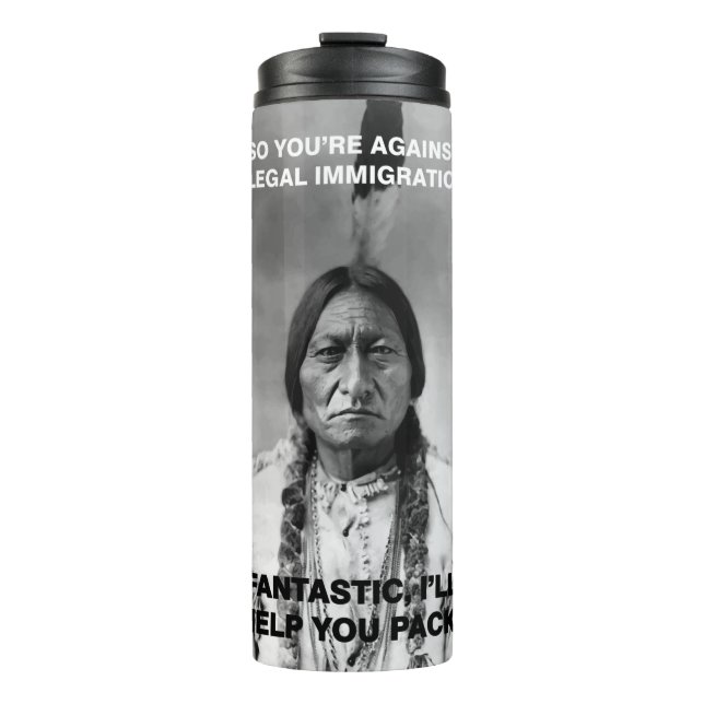 illegal immigration thermal tumbler (Front)