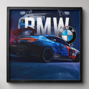 Illegal Street Racing Car Poster  Peel And Stick Photo Tile