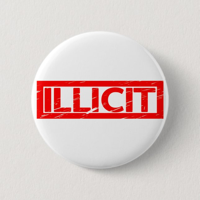 Illicit Stamp Button (Front)
